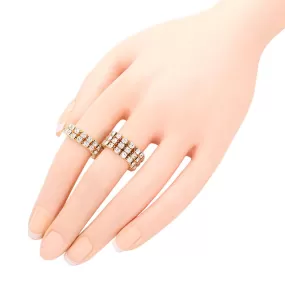 2PCS Rhinestone Stretch Rings