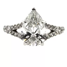 Split Shank Diamond Engagement Ring